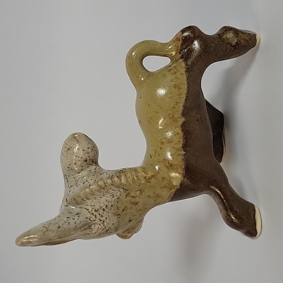 Glazed Pottery Donkey, Signed by Artist - Picture 3 of 8